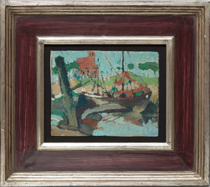 Minna Köhler-Roeber | Fischreihafen mit Kirche